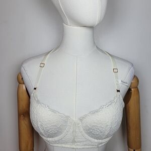 Aerie Show Off Balconette Eyelash Lace Bra 34B